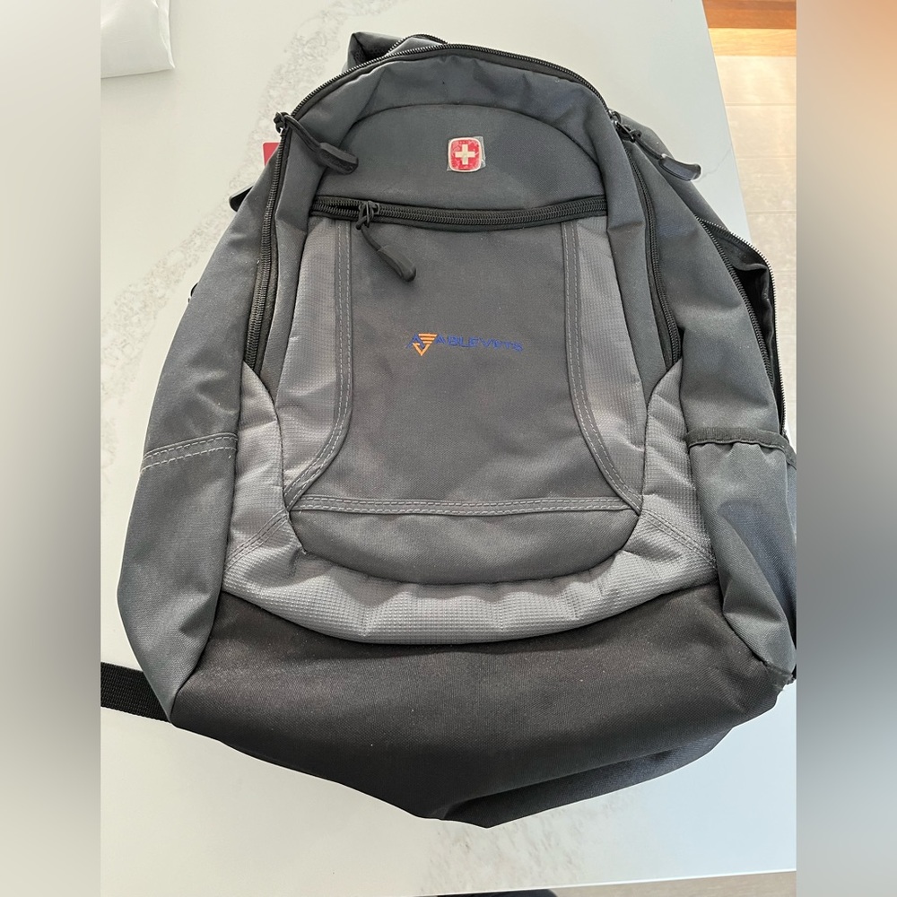 NWT gray wenger scan smart tsa friendly backpack.  Holds 15” laptop/MacBook.